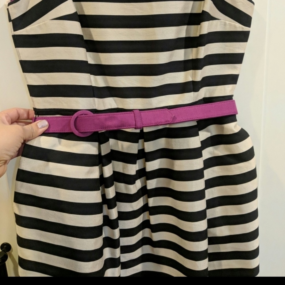 WHBM Stripped Black and White Dress - Picture 6 of 7